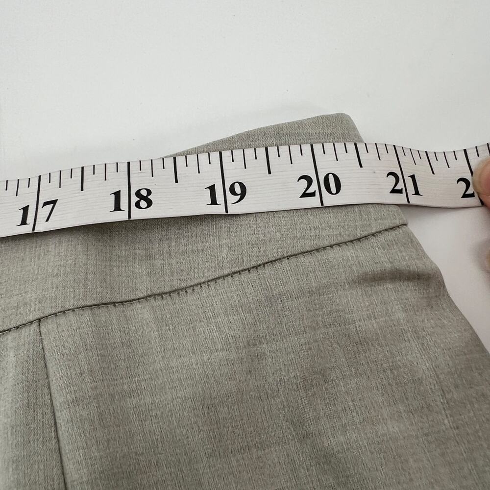 Vtg Linda Allard Ellen Tracy Pants Wool Silk Blend Trouser Womens 22 Taupe NEW - Picture 7 of 9